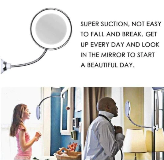 10X LED Gooseneck Magnifying Mirror