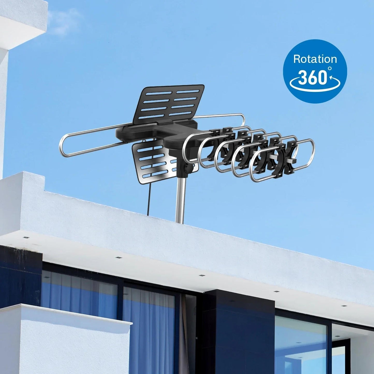 360° Long Range Outdoor HD TV Antenna