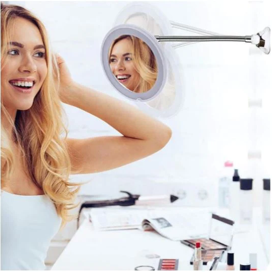 10X LED Gooseneck Magnifying Mirror