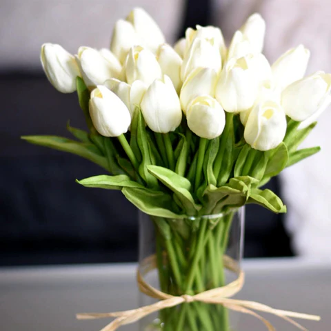 Artificial Tulip Flowers, 10-Stem Set