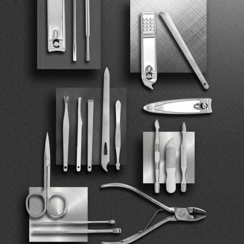 19-in-1 Stainless Steel Manicure Set