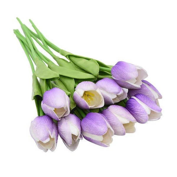 Artificial Tulip Flowers, 10-Stem Set