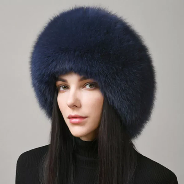 Natural Fox Fur Winter Hat