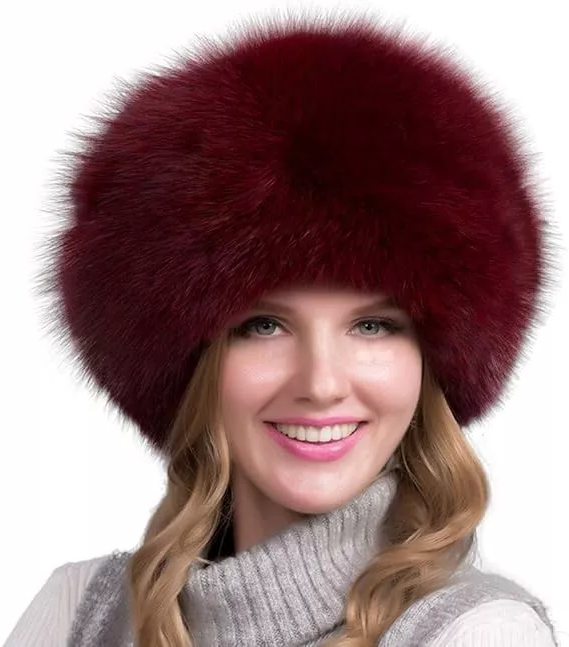 Natural Fox Fur Winter Hat