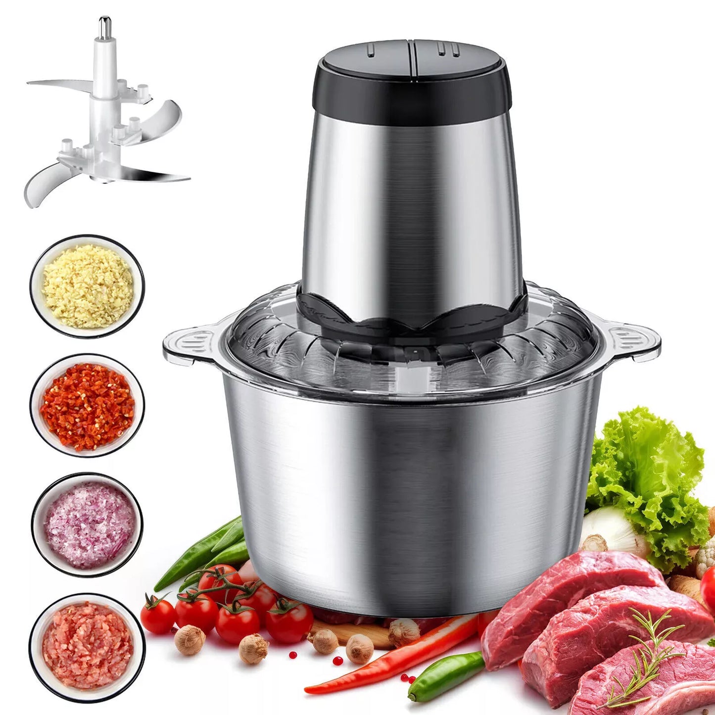 2L Electric Food Chopper, 300W