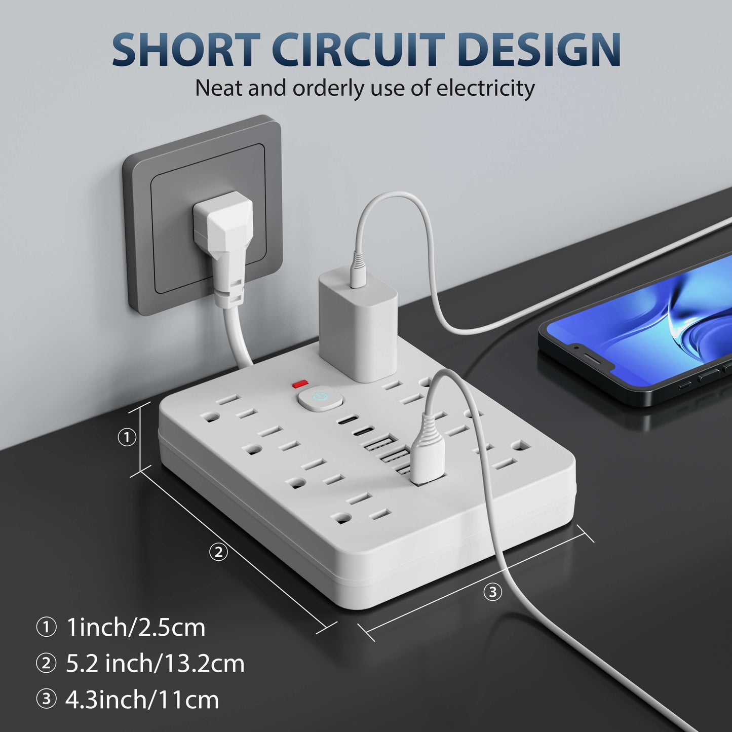 14-in-1 Surge Protector Power Strip
